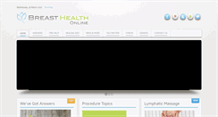 Desktop Screenshot of breasthealthonline.org