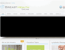 Tablet Screenshot of breasthealthonline.org